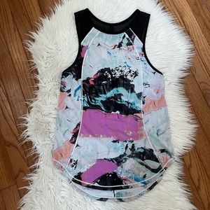 {Lululemon} Sculpt Tank in Pigment Wave Multi / Black - Women's 4